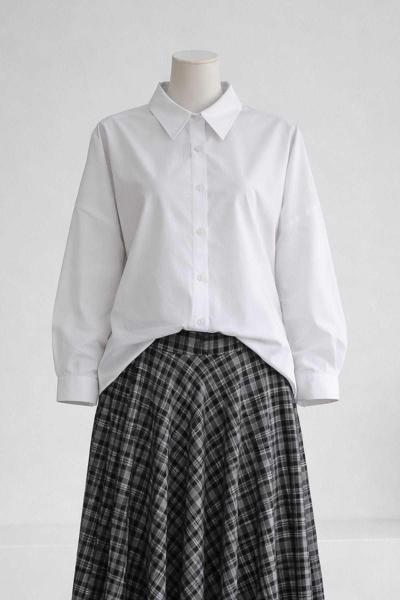 Boyfrend Poplin Gömlek Beyaz