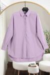 Boyfrend Poplin Gömlek Lila