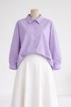 Boyfrend Poplin Gömlek Lila