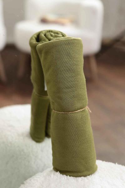 Penye Şal Yağ Yeşili