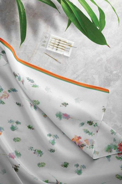 Sonbahar Desenli Şal Orange