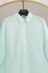 Boyfrend Poplin Gömlek Açık Mint