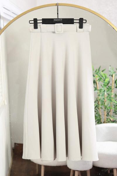 Mevlana Kemerli Dabıl Etek Açık Mint