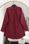 Boyfrend Basıc Gömlek Bordo