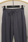 Beli Paçası Lastikli Modal Pantolon Antrasit