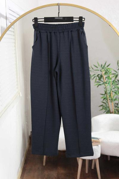 Çımalı Beli Lastikli Aysho Eşofman Altı Füme