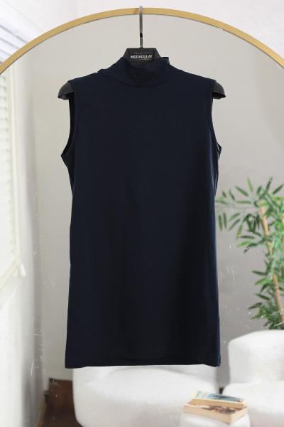 Yarım Balıkçı Kolsuz Bady Lacivert