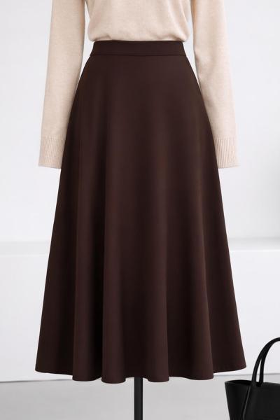 Scuba Çan Etek Koyu Kahve