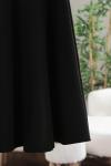 Kloş Kaşe Etek Siyah
