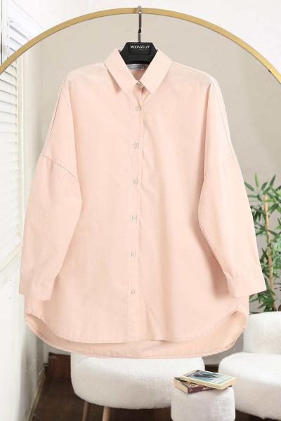 Boyfrend Poplin Gömlek Kum