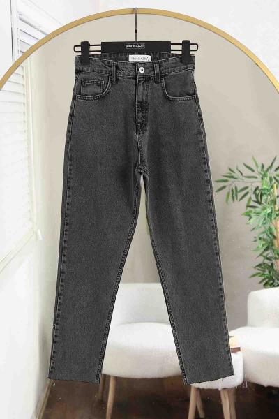 Kesik Paça Kot Pantolon Antrasit