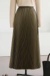 Elisa Beli Lastikli Pliseli Etek Adaçayı