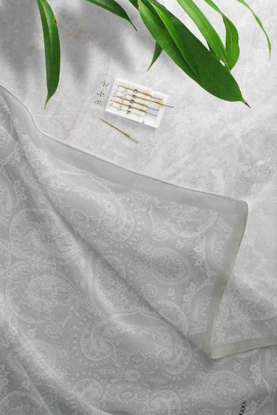 Hint İpek Desenli Şal Vizon