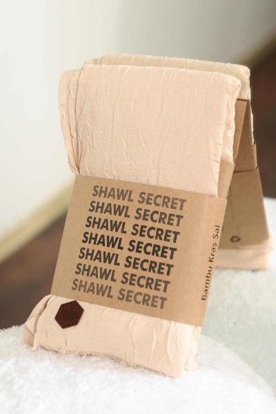 Bambu Kraş Şal Bej