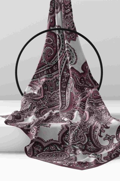 Çini Desenli Hint Şal Mürdüm