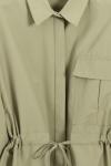 Tek Cepli Tünelli Bağlamalı Poplin Gömlek Adaçayı
