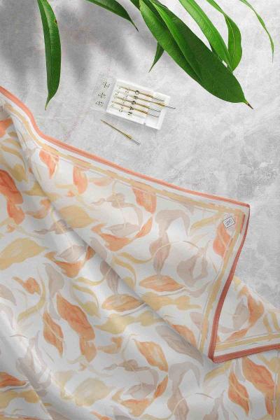 Esinti Desenli Eşarp Kiremit