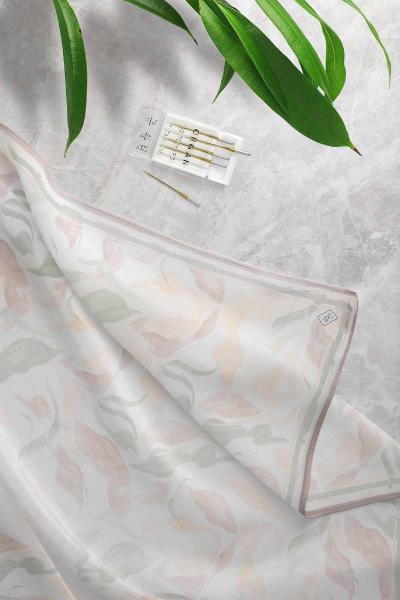 Esinti Desenli Eşarp Vizon