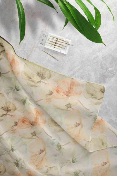 Aqa Soft Desenli Şal Haki