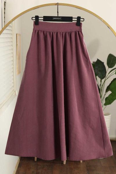 Beli Lastikli Tesla Modal Etek Mürdüm