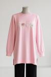 Coco Aksesuarlı Aysho Tunik Pembe