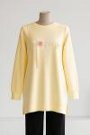 Coco Aksesuarlı Aysho Tunik Sarı