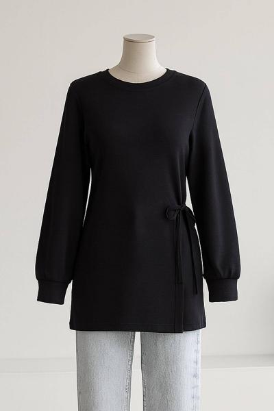 Yandan Bağlamalı Aysho Tunik Füme