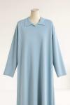 Polo Yaka Basıc Oysho Elbise Bebe Mavi