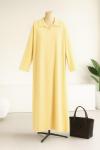 Polo Yaka Basıc Oysho Elbise Sarı