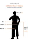 Beli Lastikli Bol Paça Basıc Triko Pantalon Natural