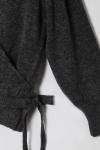 Tek Bağlamalı Triko Hırka Antrasit