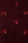 Kurdela Detaylı Triko Süveter Bordo