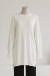 Arkası Uzun Kolları Çıtçıtlı Corsman Triko Tunik Ekru