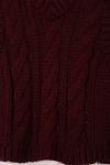 El Örgüsü Vıktorıa Triko Süveter Bordo