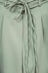 Çift Bağlamalı Bol Paça Dabıl Pantolon Mint