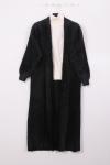 Bornoz Yaka Sakal Uzun Hırka Siyah
