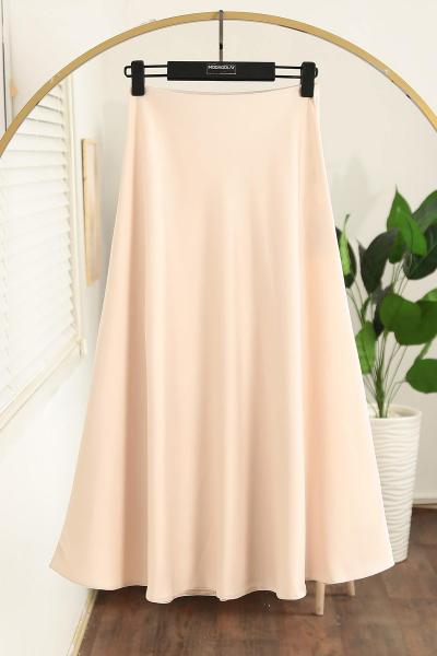Çan Saten Etek Bej