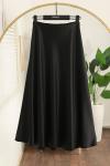 Çan Saten Etek Siyah