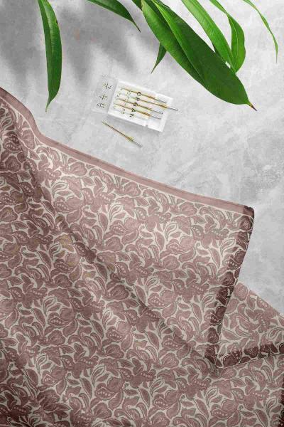 Küçük Şall Desenli Eşarp Kahve