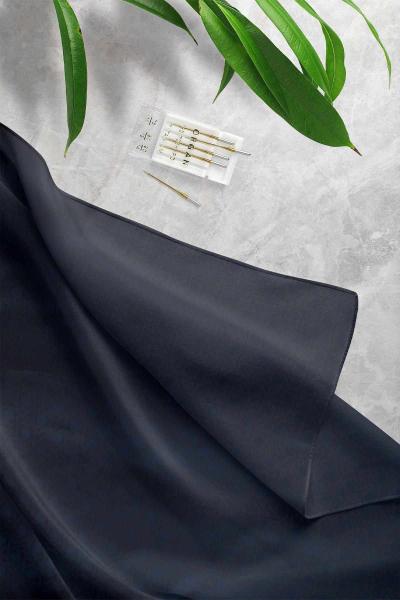 Karışık Desenli Jakar Şal Lacivert