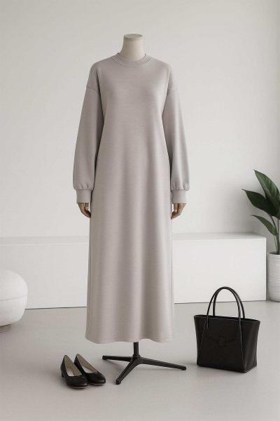 Salaş Basıc Aysho Elbise Gri