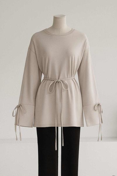Kolları Bağlamalı İnce Kuşaklı Modal İkiip Tunik Taş