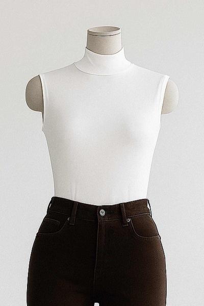 Yarım Balıkçı Kolsuz Battal Vizkon Bady Ekru