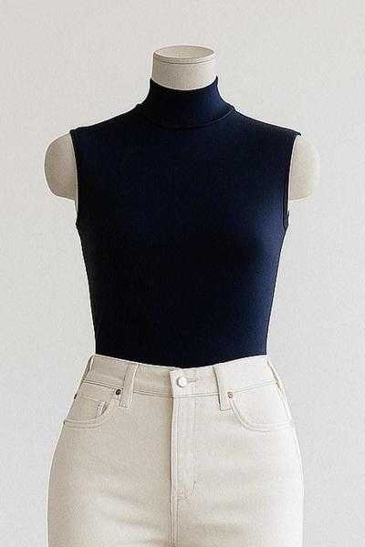 Yarım Balıkçı Kolsuz Battal Vizkon Bady Lacivert