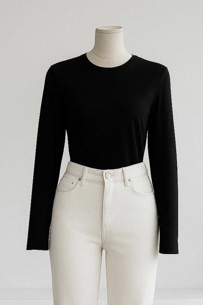 Bisiklet Yaka Battal Vizkon Bady Siyah