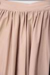 Büzgülü Kloş Bondid Etek Bej