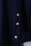 Kolları Düğmeli Dikişli Oysho Tunik Lacivert