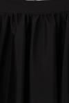 Büzgülü Kloş Bondid Etek Siyah