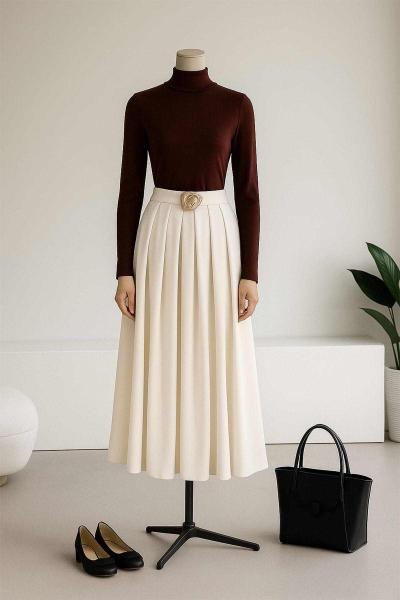 Yarım Balıkçı Uzun Kollu Battal Vizkon Bady Kahve