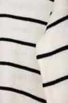 Bisiklet Yaka Enine Çizgili Triko Tunik Kemik